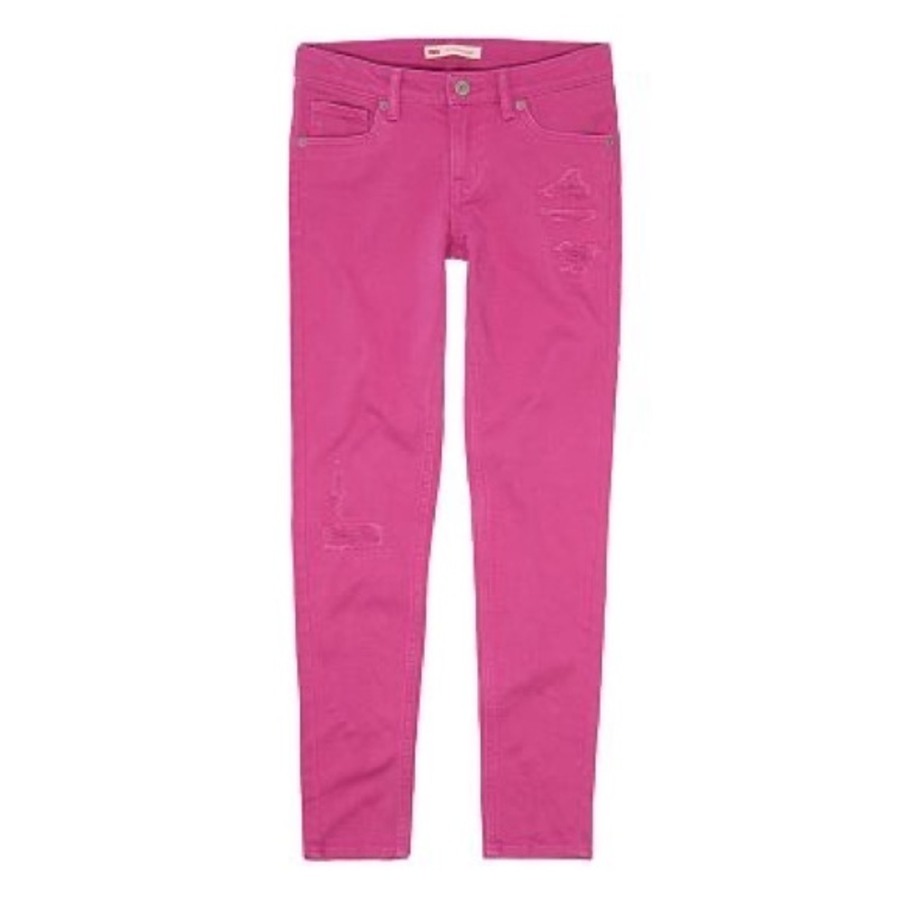 Levi's Girls 710 Super Skinny Fit Jeans Violet Rose Pink Size 16 R